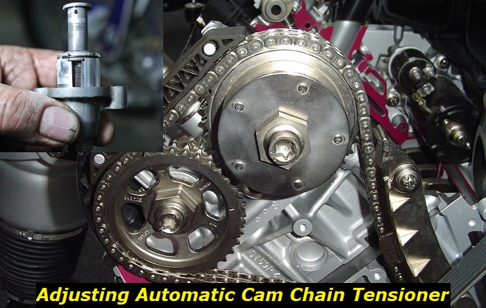 adjust automatic cam chain tensioner